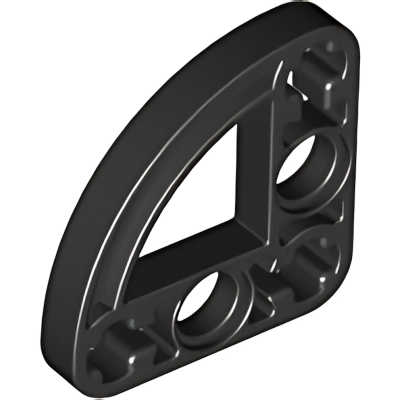 Деталь LEGO Technic, Liftarm, Modified L-Shape Quarter Ellipse Thin 3 x 3 32249 (65125) Black U