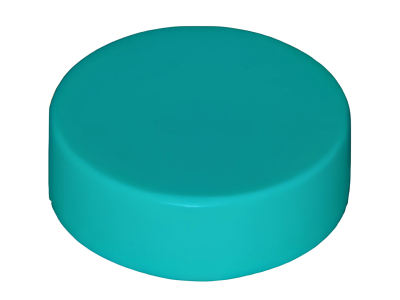 Деталь LEGO Tile, Round 1 x 1 98138 (35380, 35381, 39797) Dark Turquoise U