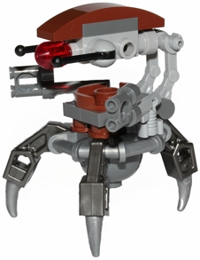 Минифигурка Lego Star Wars Droideka (Destroyer Droid) - Pearl Dark Gray Arms Mechanical sw0441