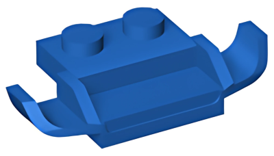 Деталь LEGO Lego Plate, Modified 1 x 2 with Racers Car Grille 50949 Blue U