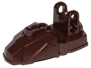 Hero Factory Foot with Ball Socket 90661 Dark Brown U