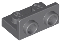 Деталь Lego Скоба Bracket 1 x 2 - 1 x 2 Inverted 99780 Dark Bluish Gray N