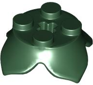 Plant Leaves 2 x 2 with 4 Petals and Axle Hole, 15469 Dark Green U