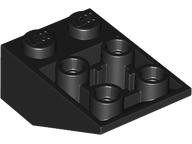 Slope, Inverted 33 3 x 2 with Hollow Round Bottom Tube, 2752 Black N