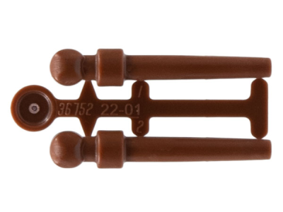 Minifigure, Utensil Wand, 2 on Sprue, 36752 Reddish Brown N