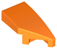 Wedge 2 x 1 x 2/3 Right, 29119 Orange U