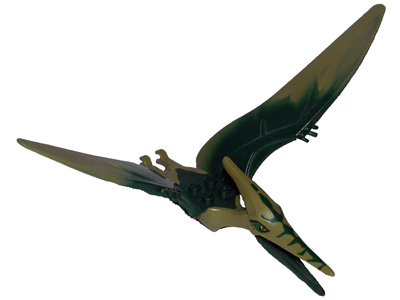Dinosaur Pteranodon with Dark Green Back, Ptera03 Olive Green U