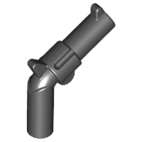 Minifigure, Weapon Gun, Pistol Revolver - Large Barrel and Solid Handle, 30132 Black N