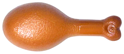 Turkey Drumstick, 22mm with Oval Opening on Back, 42876 Dark Orange U