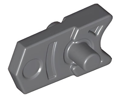 Деталь LEGO Lego Projectile Launcher Part, Trigger for Gun, Mini Blaster / Shooter 15392 Dark Bluish Gray N