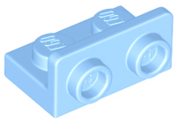 Деталь Lego Скоба Bracket 1 x 2 - 1 x 2 Inverted 99780 Bright Light Blue N