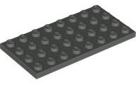 Plate 4 x 8, 3035 Dark Gray U