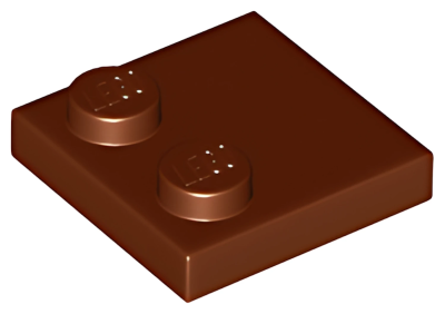 Деталь LEGO Lego Tile, Modified 2 x 2 with Studs on Edge 33909 (100767) Reddish Brown N