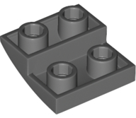 Slope, Curved 2 x 2 x 2/3 Inverted, 32803 Dark Bluish Gray N