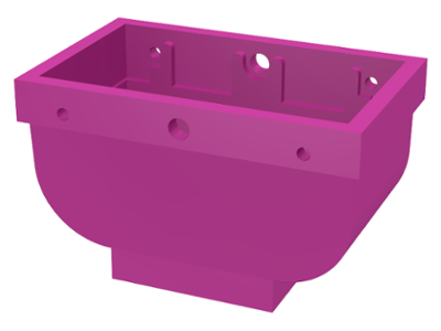 Belville Utensil Basket, 30109 Dark Pink U