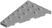 Wedge, Plate 6 x 4 Left, 48208 Light Bluish Gray N
