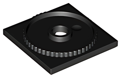 Деталь LEGO Lego Turntable 4 x 4 Square Base, Locking 61485 Black U