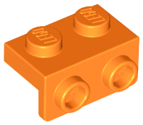 Деталь Lego Скоба Bracket 1 x 2 - 1 x 2 99781 Orange N