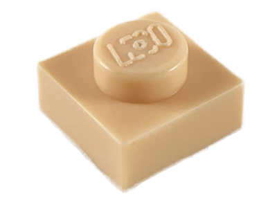 Plate 1 x 1, 3024 Light Nougat N