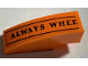 Slope, Curved 3 x 1 with Black 'ALWAYS WHEE' and Lines Pattern (Sticker) - Set 75978, 50950pb149  