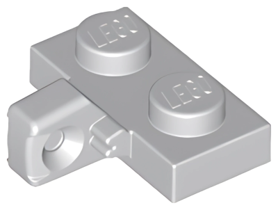 Деталь LEGO Шарнир Lego Hinge Plate 1 x 2 Locking with 1 Finger on Side without Bottom Groove 44567b (49716) Light Bluish Gray U