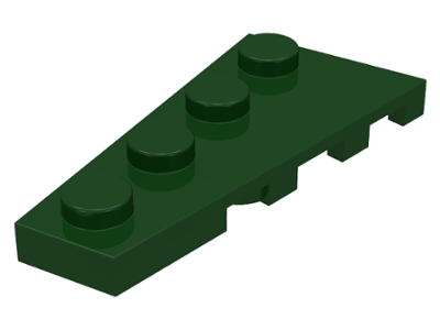 Wedge, Plate 4 x 2 Left, 41770 Dark Green U