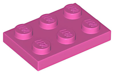Деталь LEGO Plate 2 x 3 3021 (03021) Dark Pink N