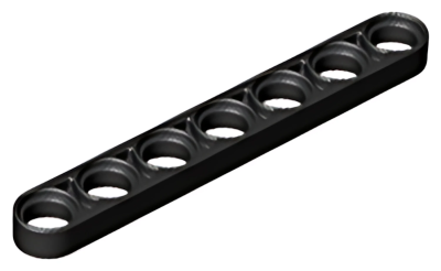 Деталь LEGO Technic, Liftarm Thin 1 x 7 32065 (58486) Black U