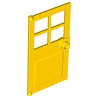 Дверь Lego Door 1 x 4 x 6 with 4 Panes and Stud Handle 60623