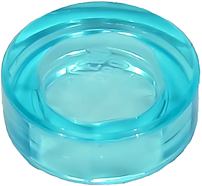 Деталь LEGO Tile, Round 1 x 1 98138 Trans-Light Blue U