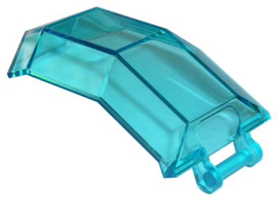 Windscreen 4 x 4 x 4 2/3 with Bar Handle, 11289 Trans-Light Blue N