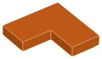 Tile 2 x 2 Corner, 14719 Dark Orange N