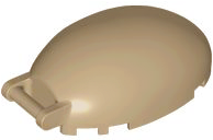 Windscreen 6 x 4 x 2 Bubble Canopy with Bar Handle, 87752 Dark Tan N