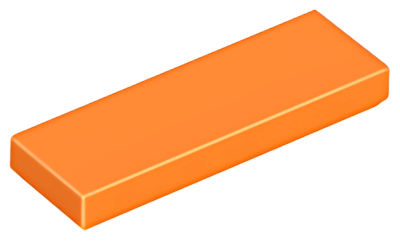 Деталь LEGO Tile 1 x 3 63864 (37294) Orange U