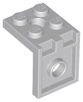 Bracket 2 x 2 - 2 x 2 with 2 Holes, 3956 Light Bluish Gray N