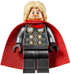 Минифигурка Lego Super Heroes Thor - Spongy Cape, Pearl Dark Gray Legs sh623