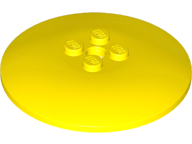 Dish 6 x 6 Inverted (Radar) - Solid Studs, 44375b Yellow U
