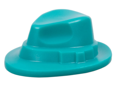 Minifigure, Headgear Hat, Narrow Brim (Fedora), 5188 Dark Turquoise N