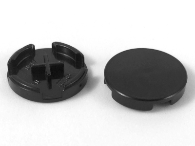 Tile, Round 2 x 2, 4150 Black N