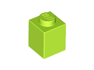 Brick 1 x 1, 3005 Lime N