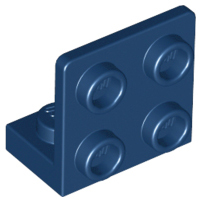 Деталь Lego Скоба Bracket 1 x 2 - 2 x 2 Inverted 99207 Dark Blue N