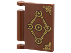 Minifigure, Utensil Book Cover with Gold Diamond, Runes, and Corner Covers Pattern (Dungeons & Dragons Tasha's Spellbook), 24093pb089  