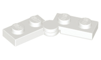 Hinge Plate 1 x 4 Swivel (2429 / 2430), 2429c01 White N