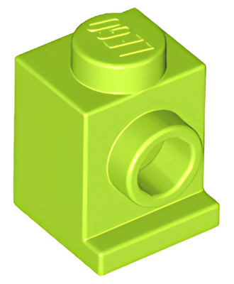 Деталь LEGO Brick, Modified 1 x 1 with Headlight 4070 (30069, 35388) Lime U