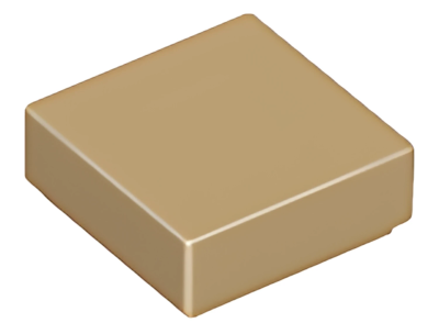 Деталь LEGO Tile 1 x 1 with Groove 3070b Dark Tan U