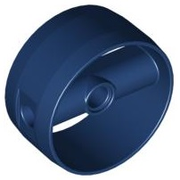 Деталь Lego Цилиндер Cylinder 4 x 4 x 1 2/3 with Pin Holes and Center Bar 41531 Dark Blue U