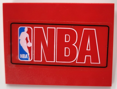 Slope 10 6 x 8 with NBA Logo Red Pattern (Sticker) - Sets 3432 / 3433, 4515pb016 Red U