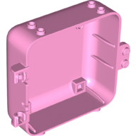 Container, Box 3 x 8 x 6 2/3 Half Back, 64454 Bright Pink U