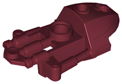 Деталь LEGO Bionicle Toa Inika Thigh Cover 53543 Dark Red U