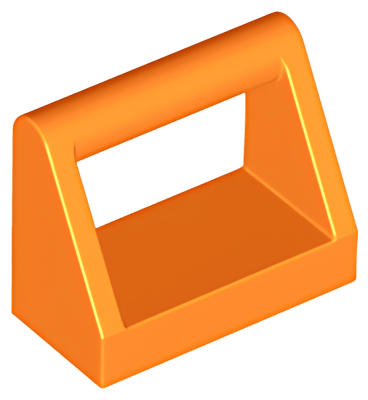 Деталь LEGO Lego Tile, Modified 1 x 2 with Bar Handle 2432 Orange U